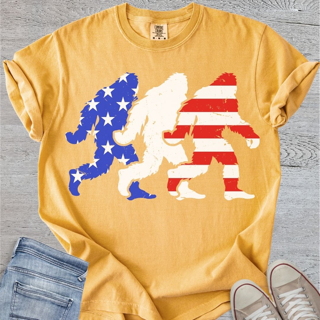 Stars, Stripes, & Bigfoot Premium Tee