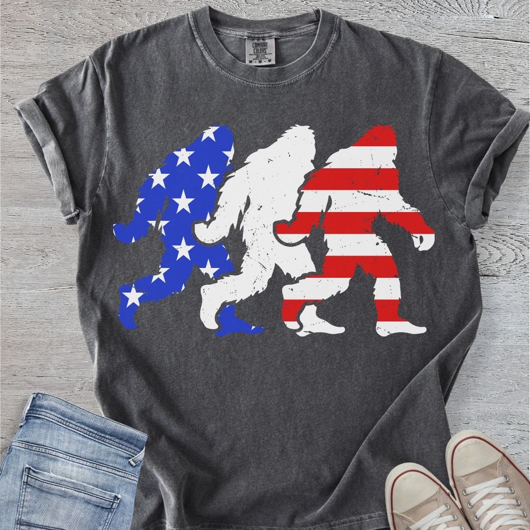 Stars, Stripes, & Bigfoot Premium Tee