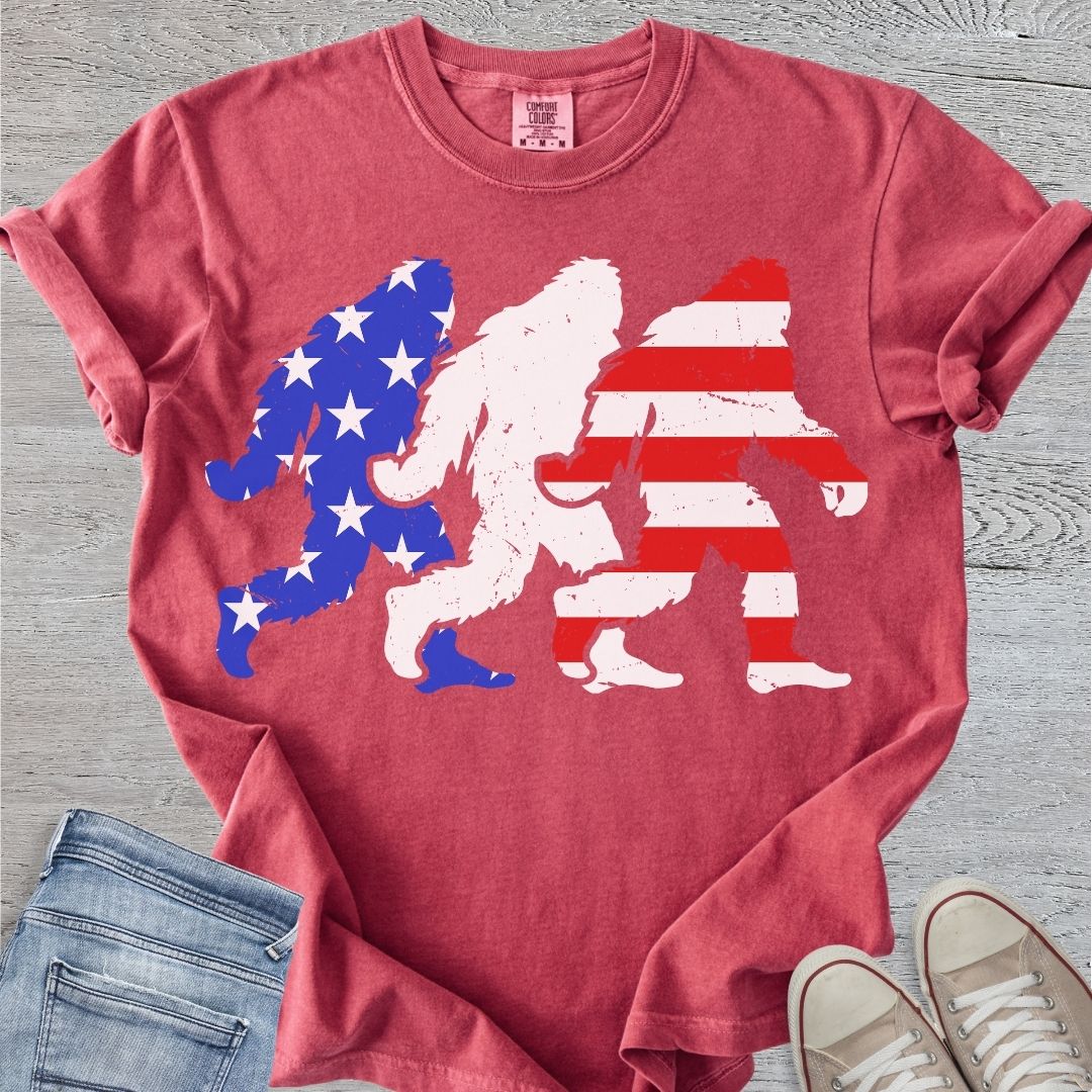 Stars, Stripes, & Bigfoot Premium Tee