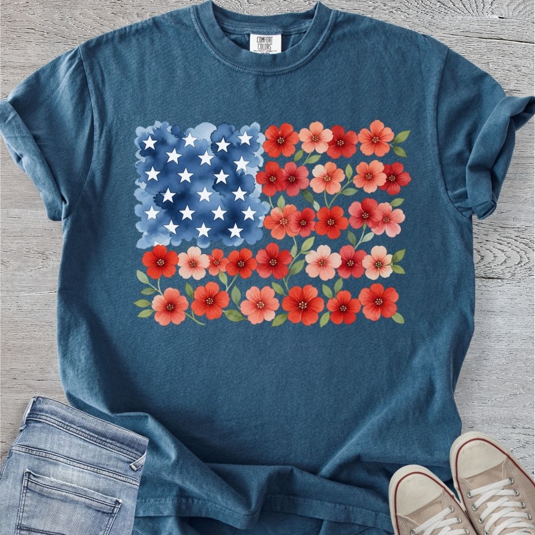 American Floral Flag