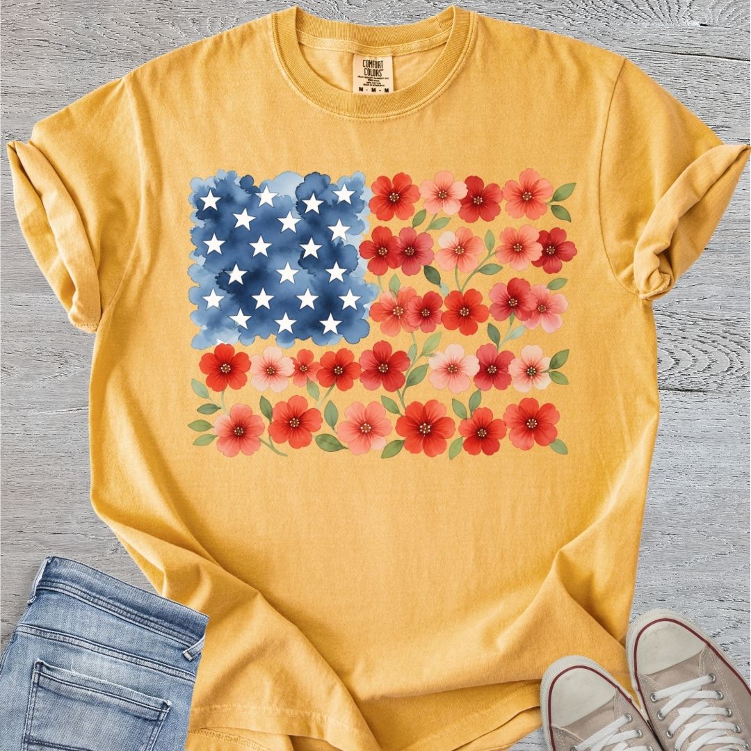 American Floral Flag