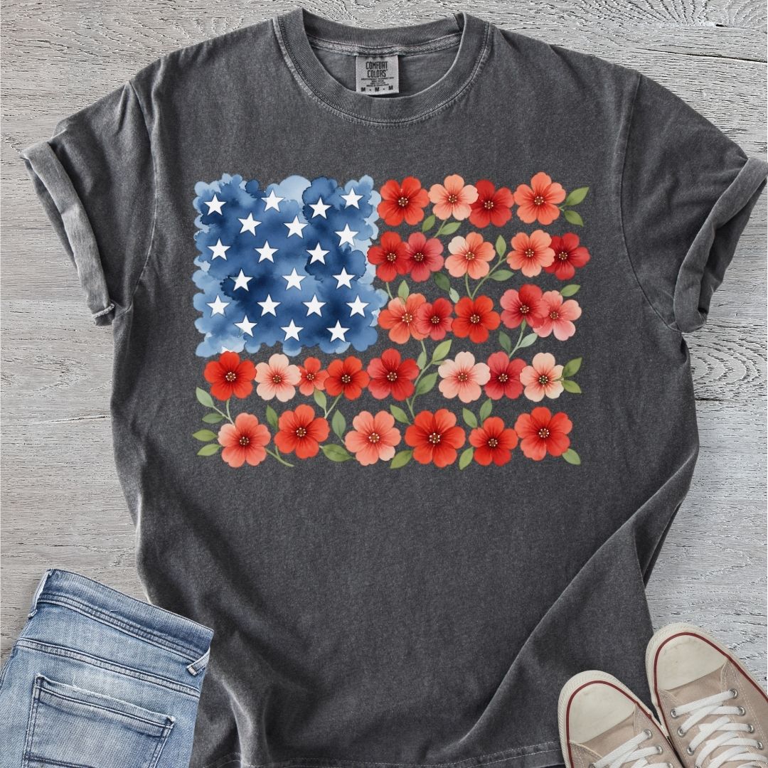 American Floral Flag