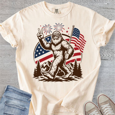 Red, White & Bigfoot Premium Tee