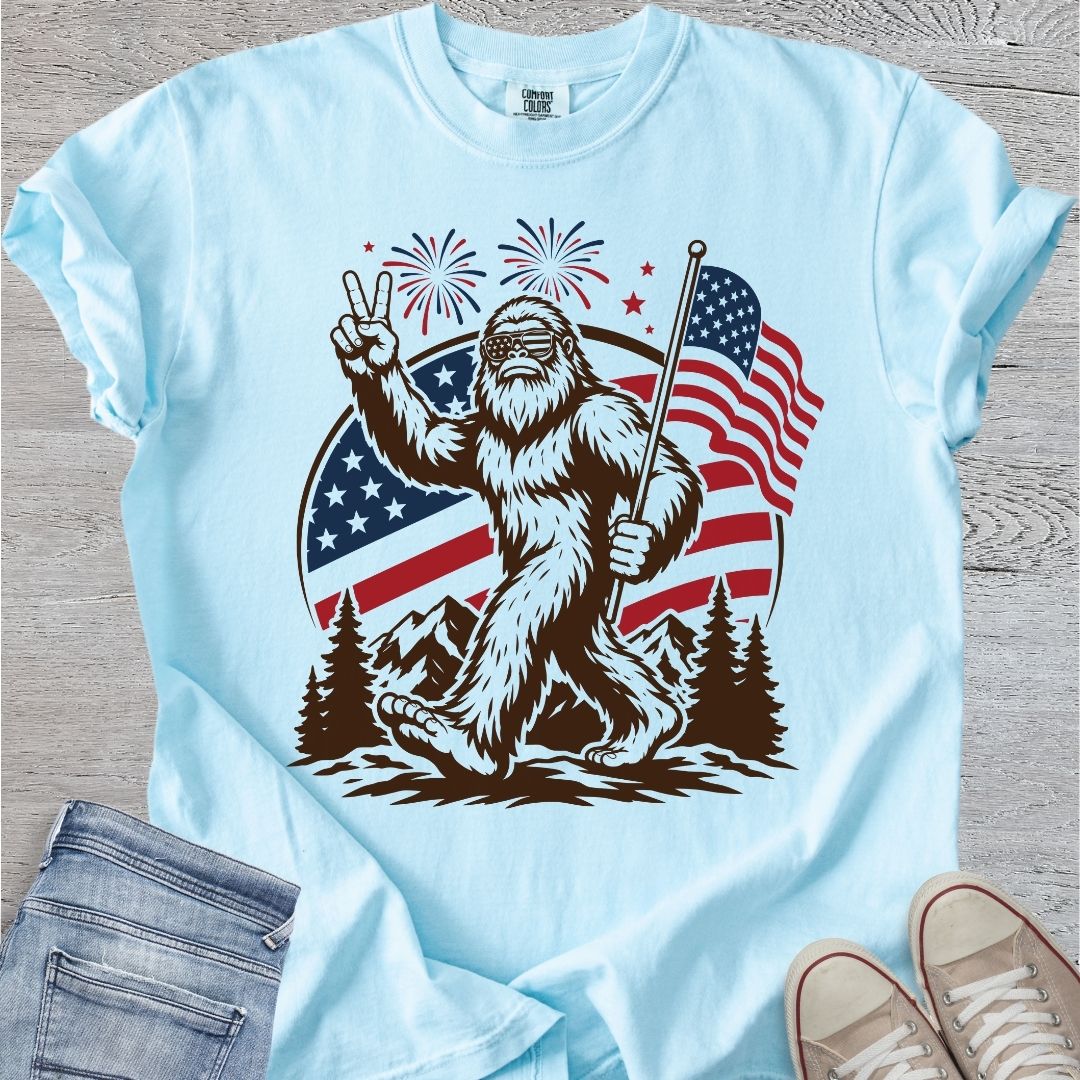 Red, White & Bigfoot Premium Tee