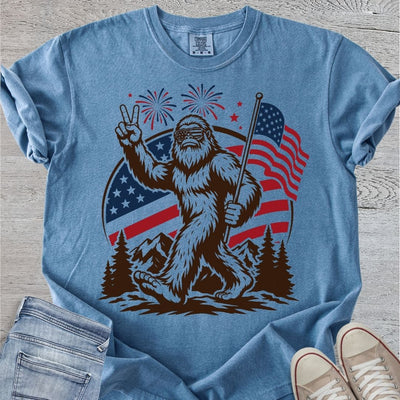 Red, White & Bigfoot Premium Tee