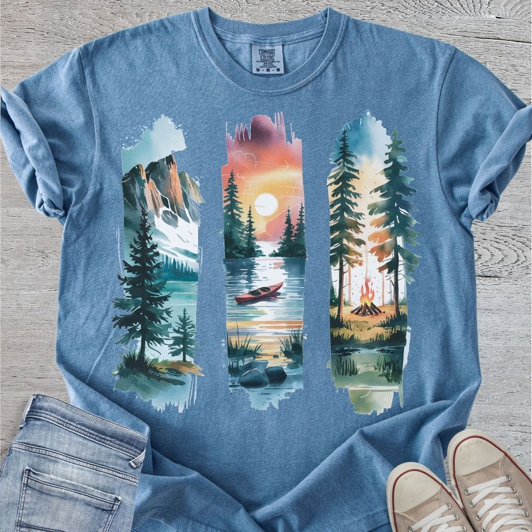 Mountain Brushstrokes Premium Tee
