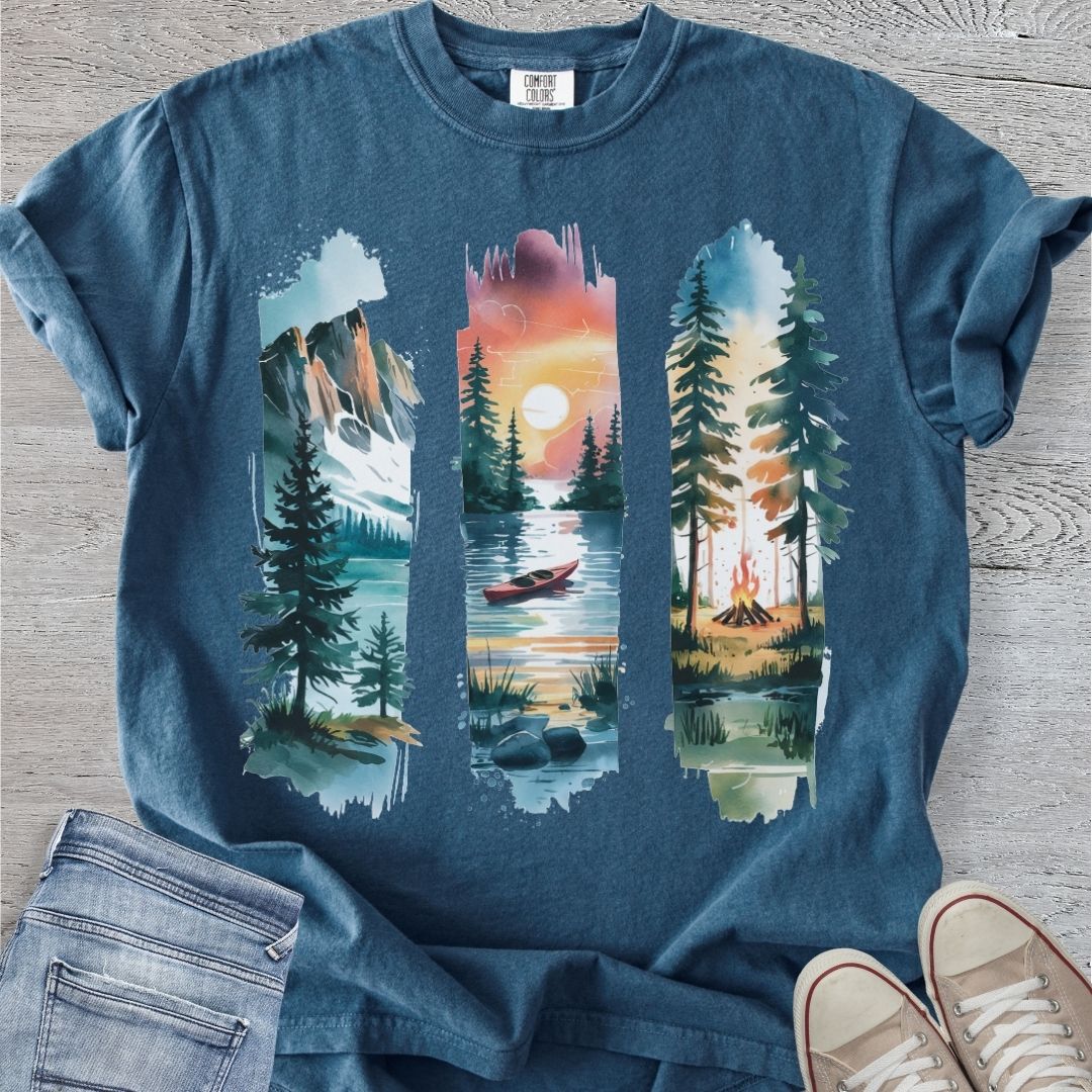 Mountain Brushstrokes Premium Tee