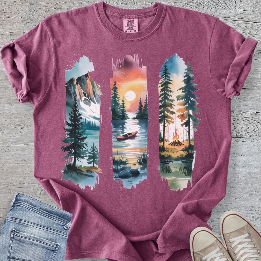 Mountain Brushstrokes Premium Tee