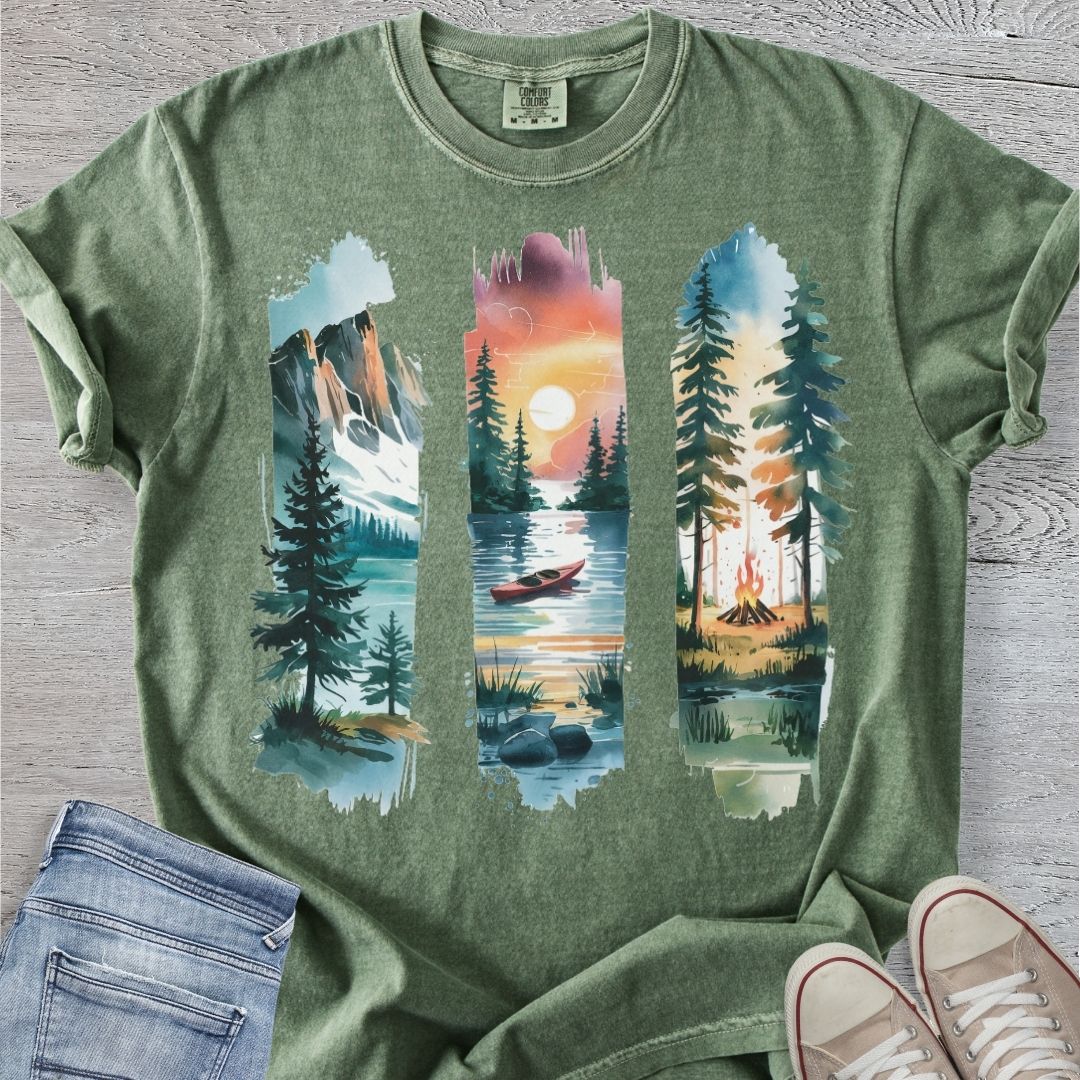 Mountain Brushstrokes Premium Tee
