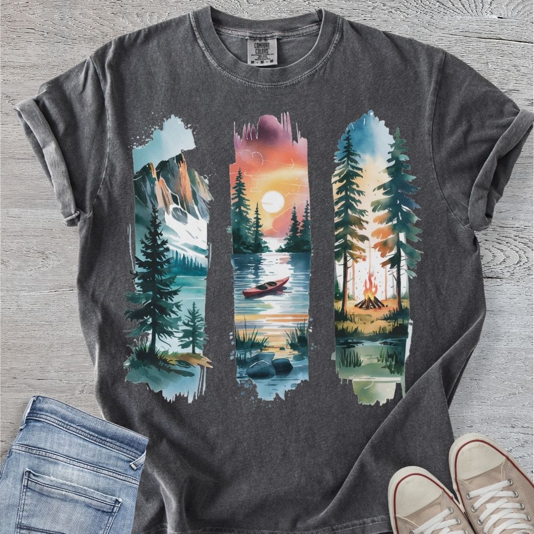 Mountain Brushstrokes Premium Tee