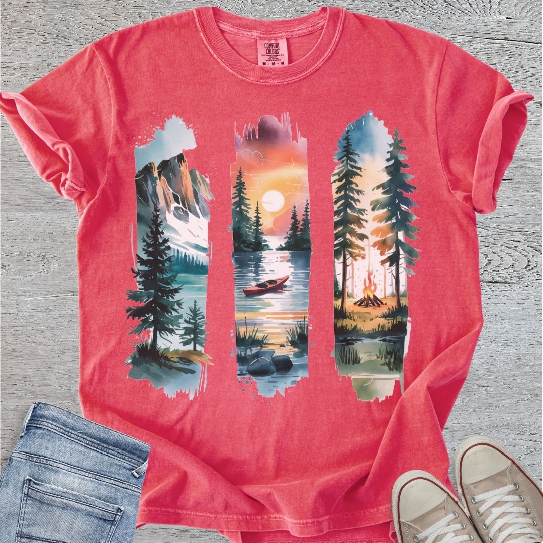 Mountain Brushstrokes Premium Tee