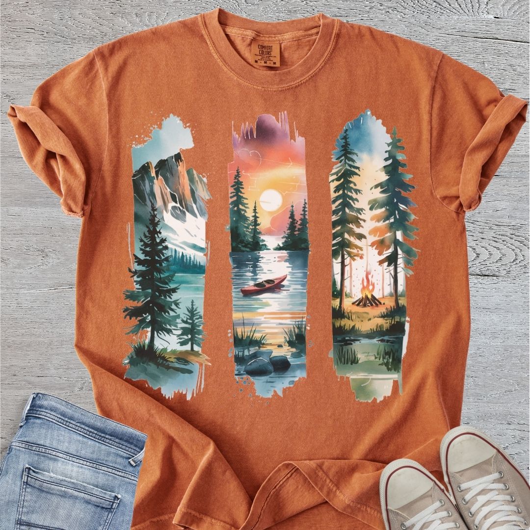 Mountain Brushstrokes Premium Tee