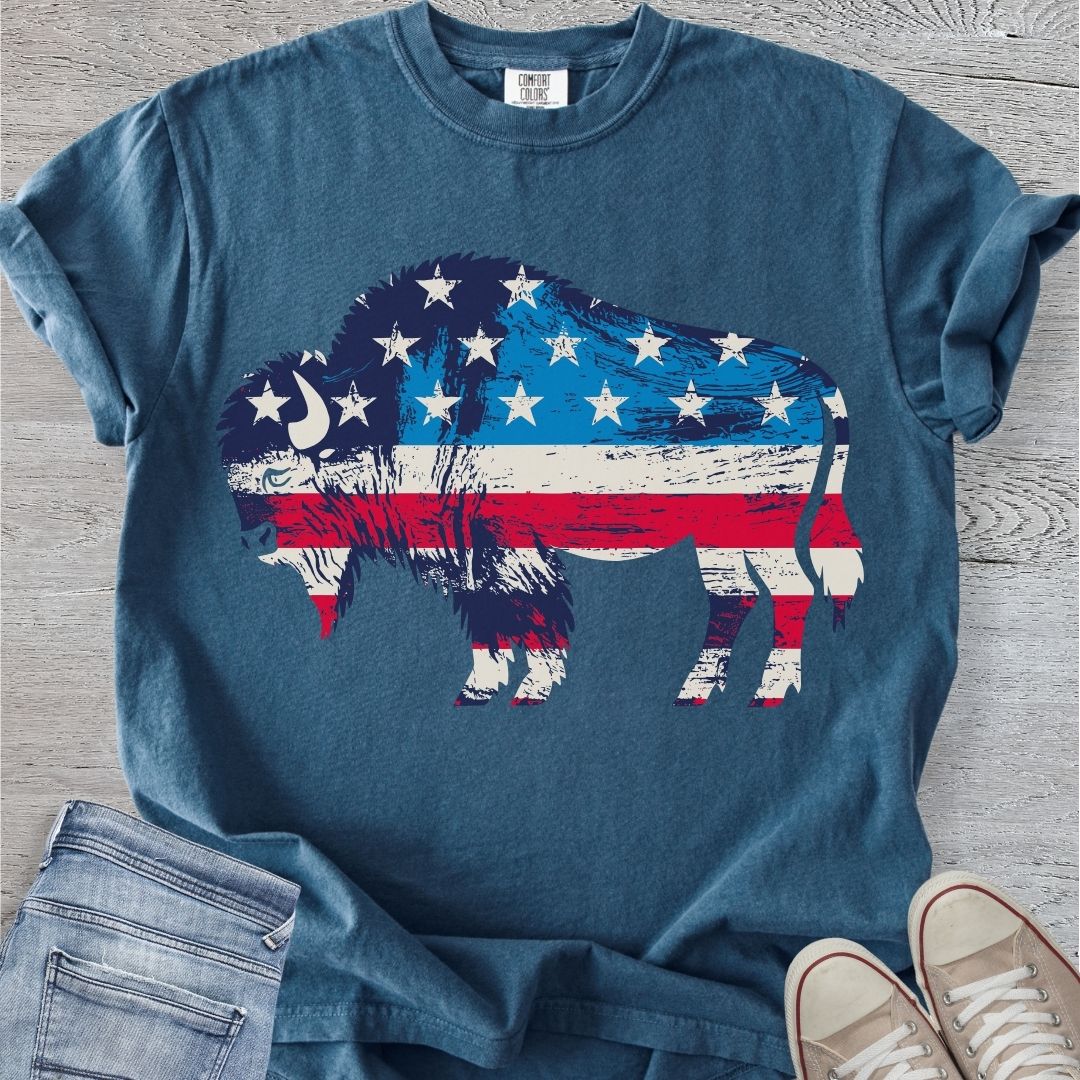 Patriotic Bison Premium Tee