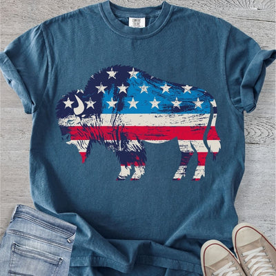 Patriotic Bison Premium Tee