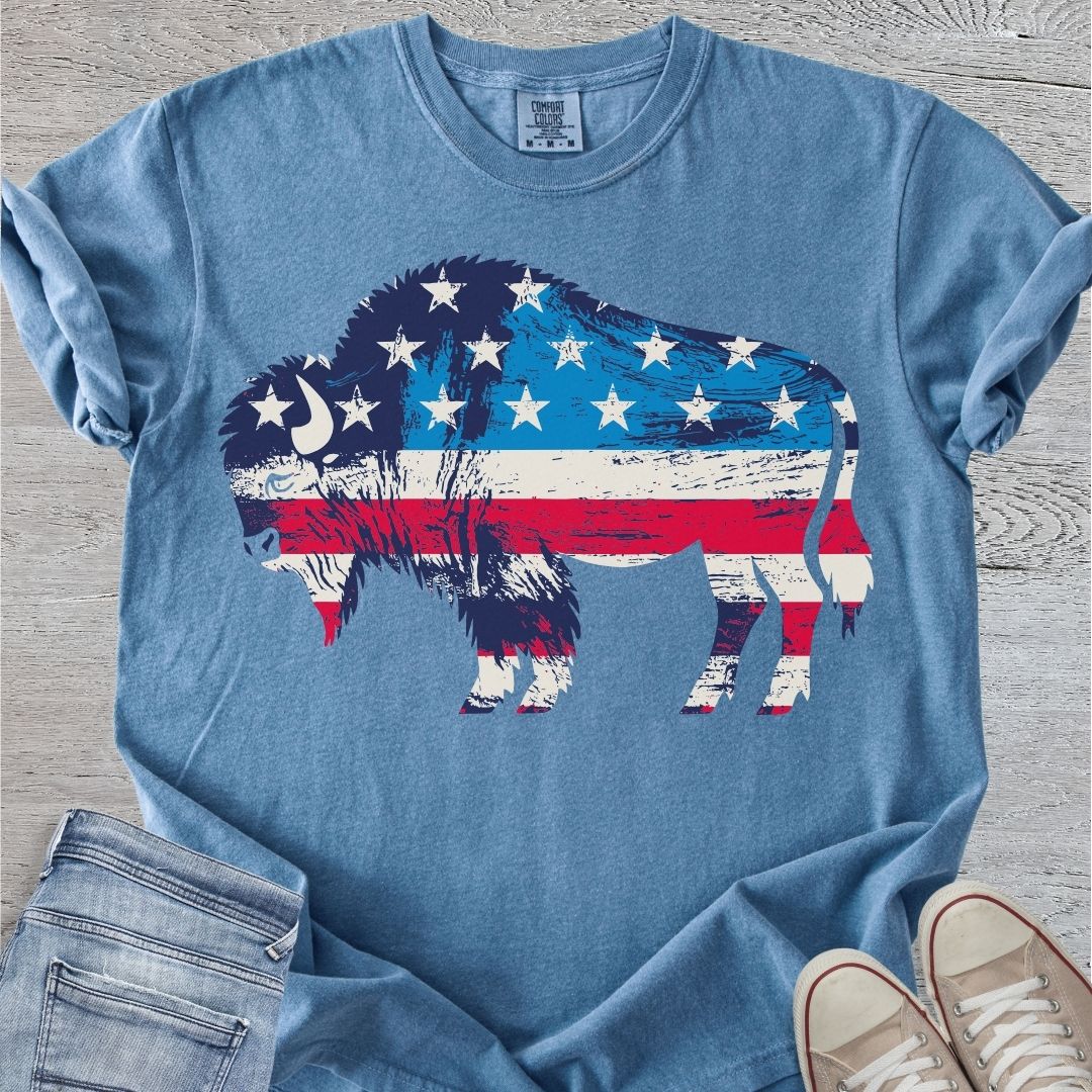 Patriotic Bison Premium Tee