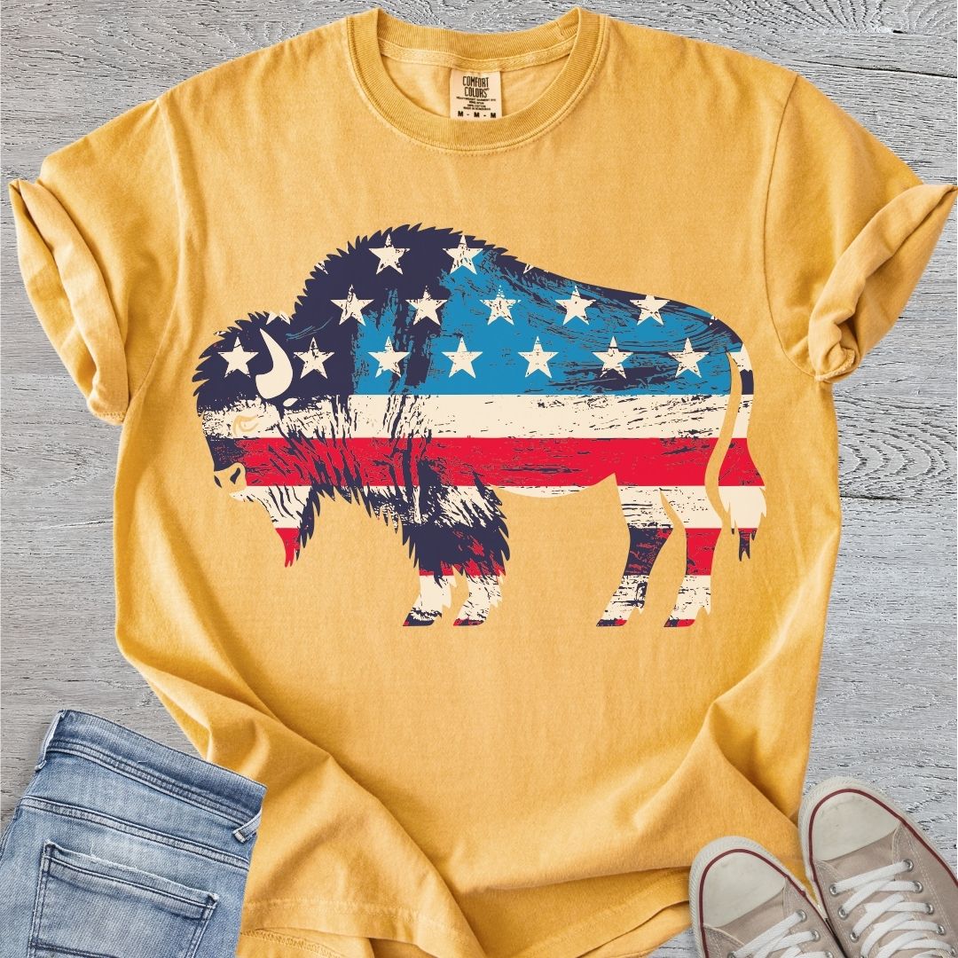 Patriotic Bison Premium Tee