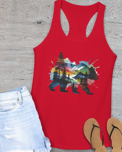 Mystical Bear Fitted Tank