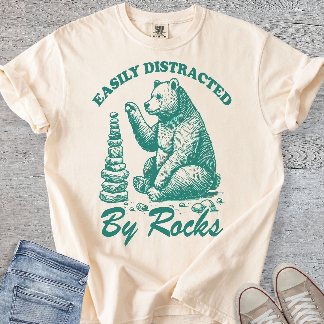 Distracted By Rocks Premium Tee