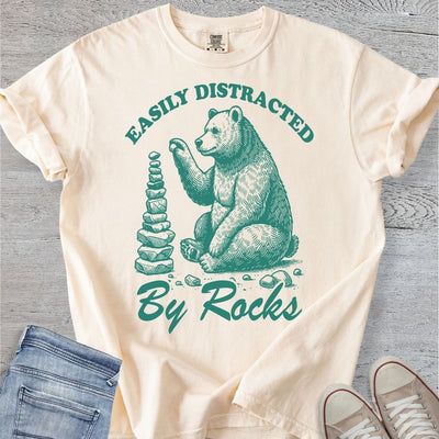 Distracted By Rocks Premium Tee