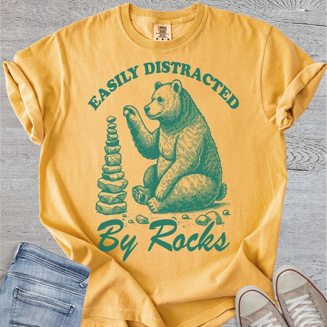 Distracted By Rocks Premium Tee