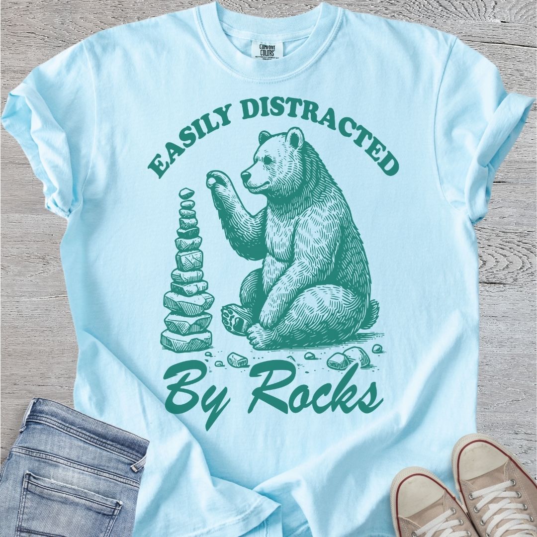 Distracted By Rocks Premium Tee