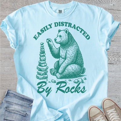 Distracted By Rocks Premium Tee