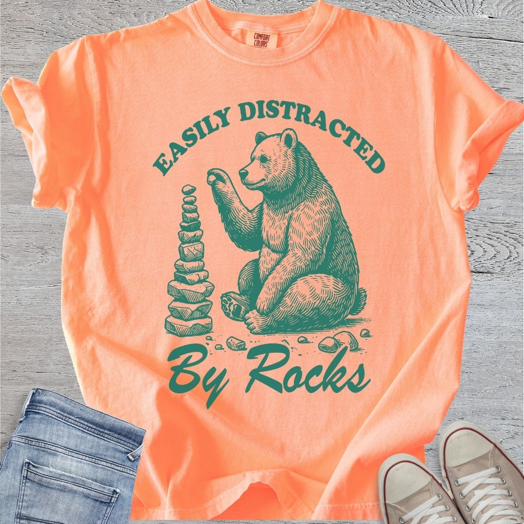 Distracted By Rocks Premium Tee
