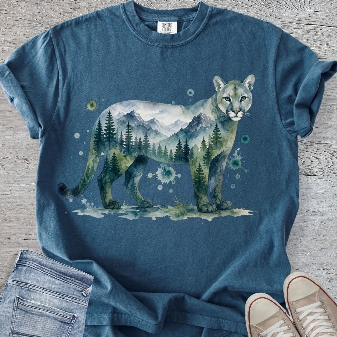 Mystical Mountain Lion Premium Tee
