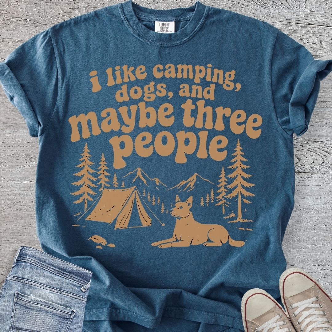 Camping & Dogs Premium Tee