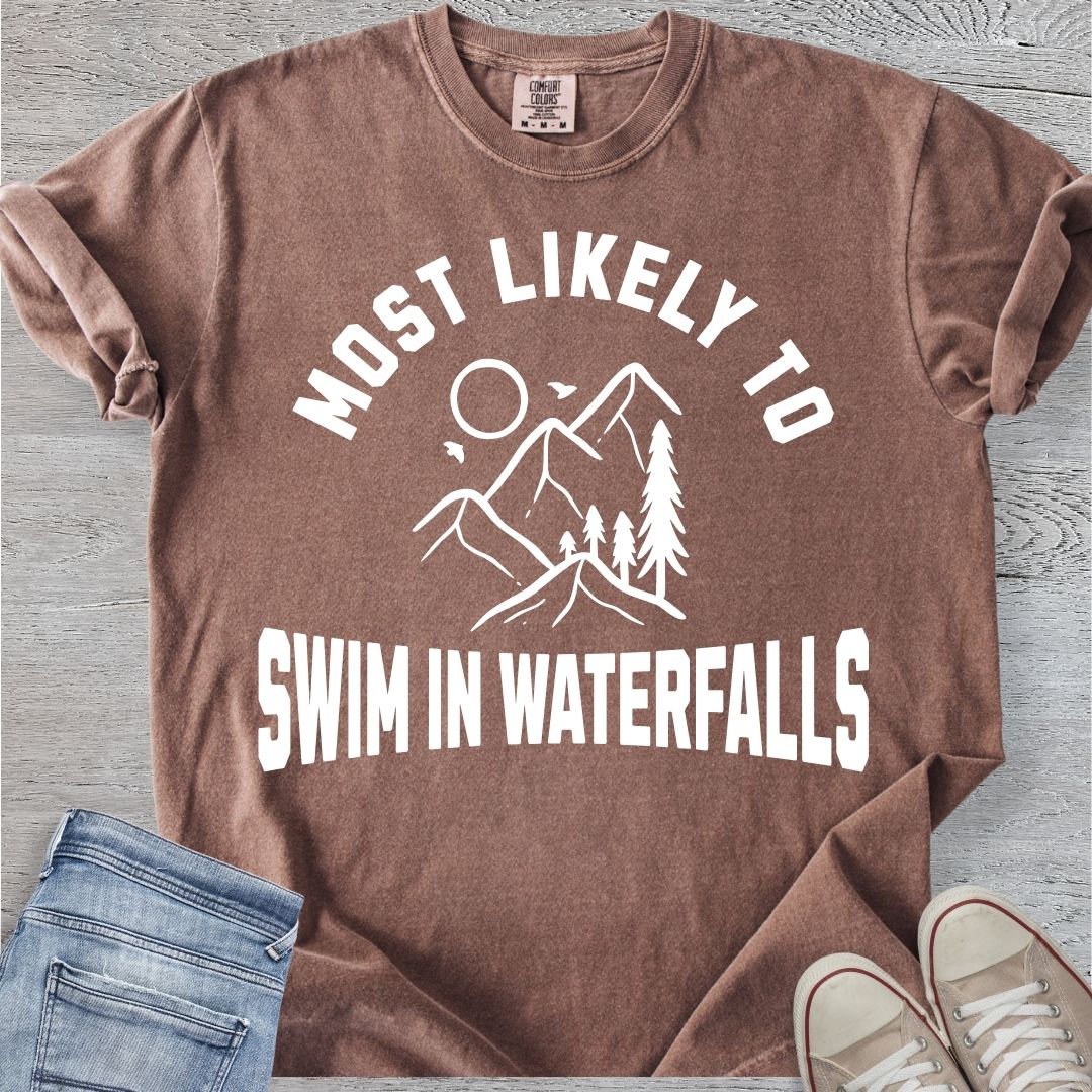 Swims in Waterfalls Premium Tee