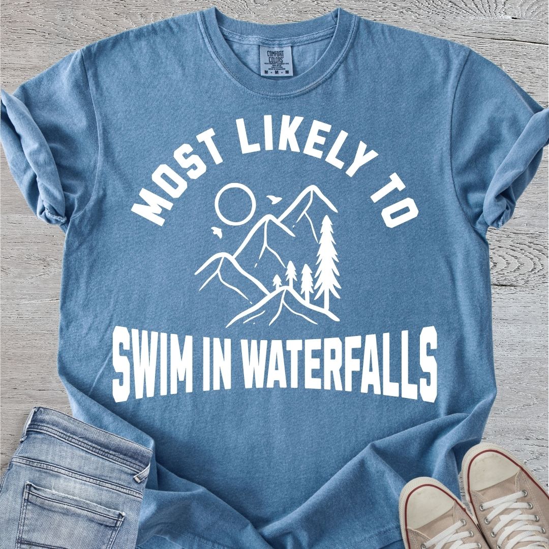 Swims in Waterfalls Premium Tee