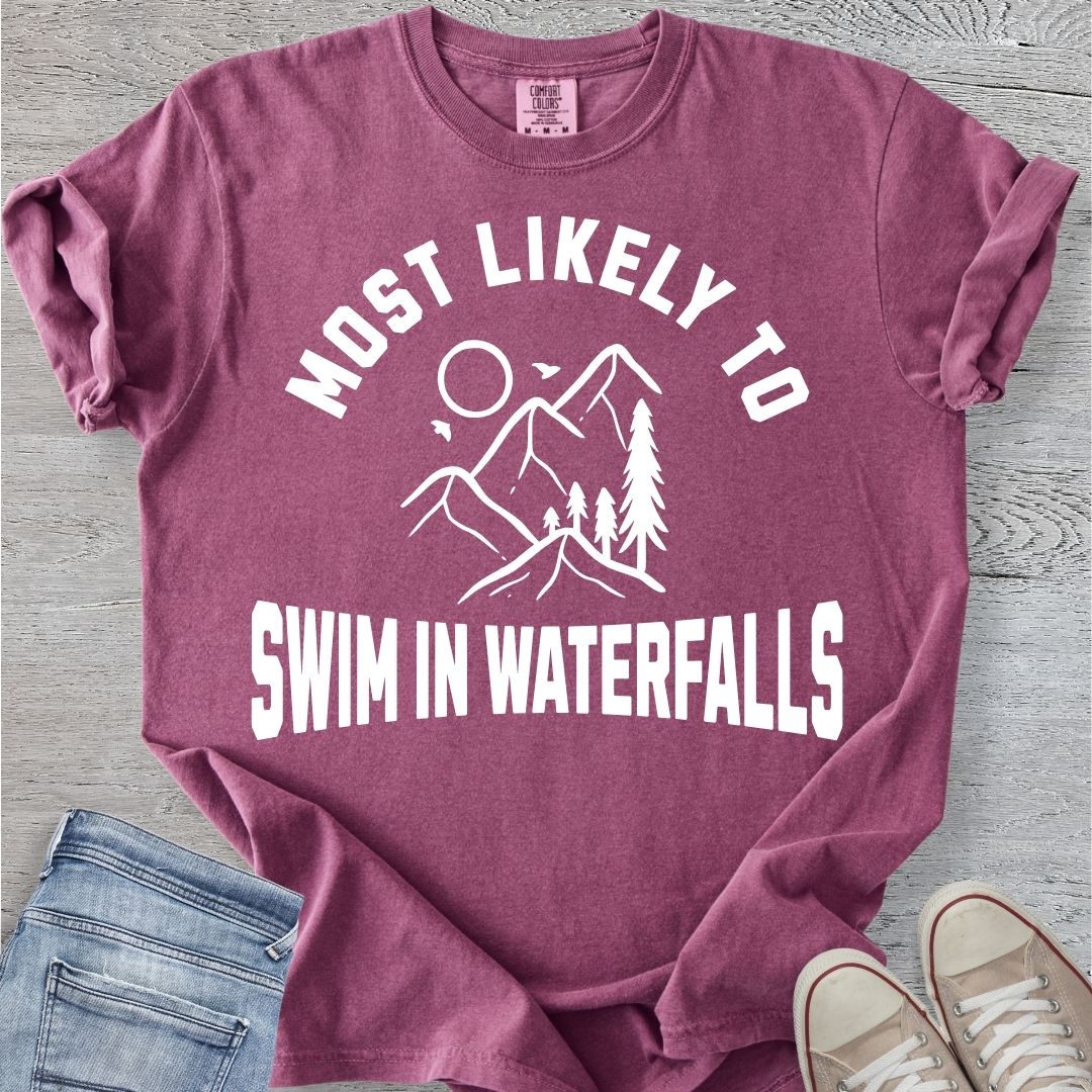 Swims in Waterfalls Premium Tee
