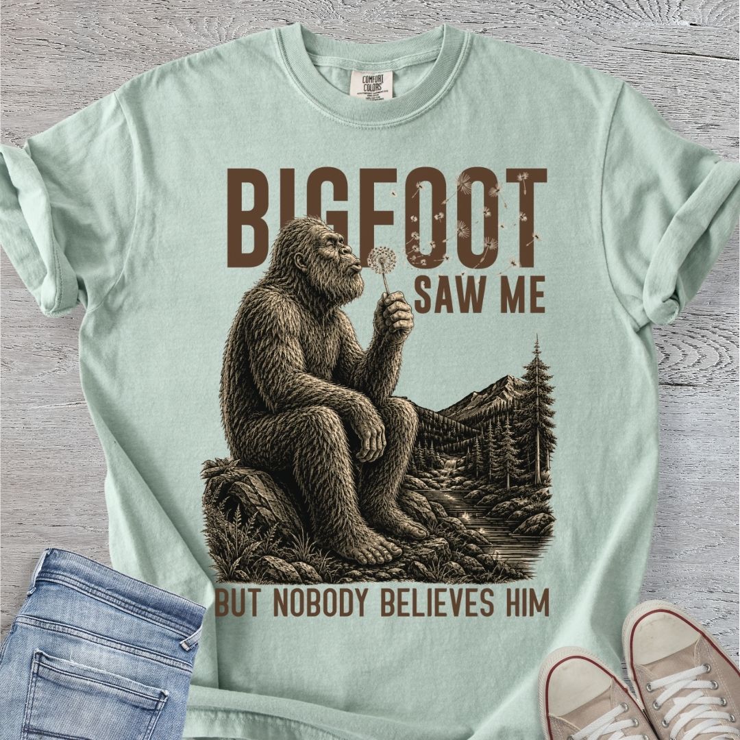Bigfoot Saw Me Premium Tee