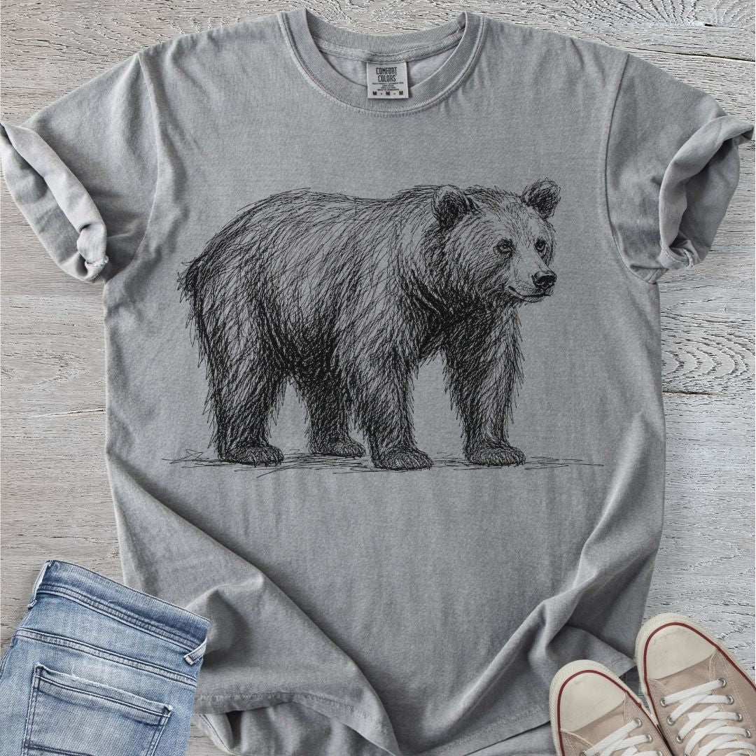 Bear Scribble Sketch Premium Tee