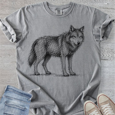 Wolf Sketch Premium Tee
