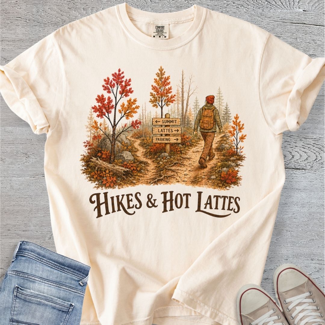 Hikes & Lattes Premium Tee