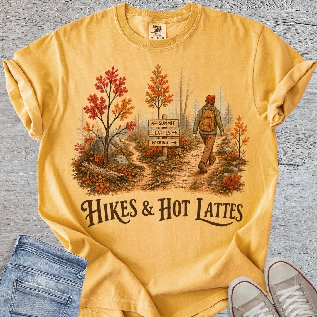 Hikes & Lattes Premium Tee