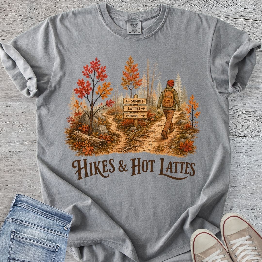 Hikes & Lattes Premium Tee