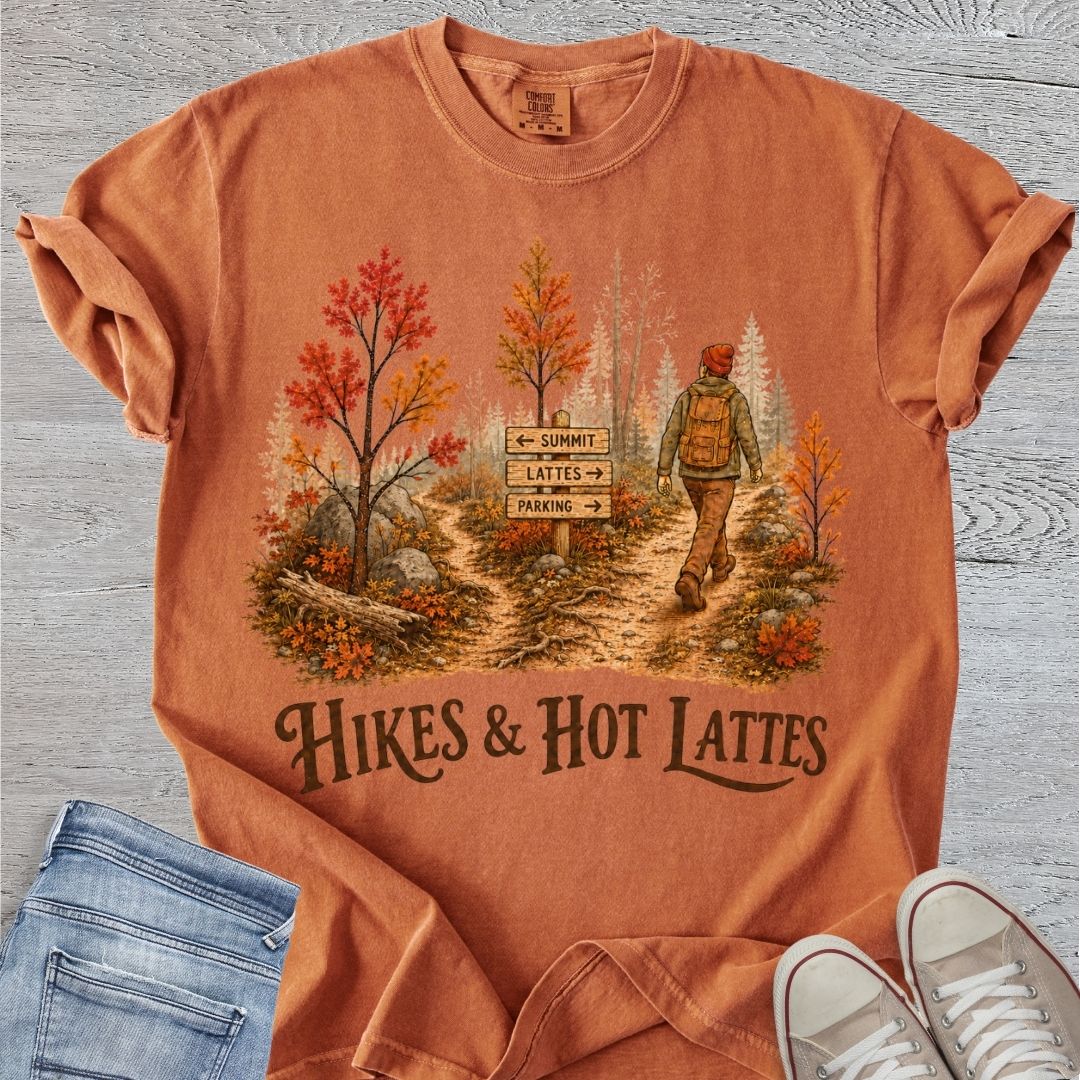 Hikes & Lattes Premium Tee