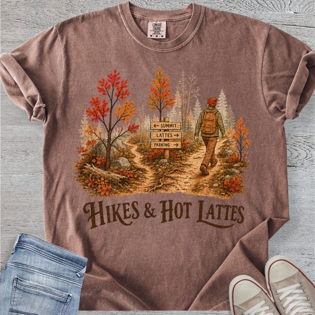 Hikes & Lattes Premium Tee