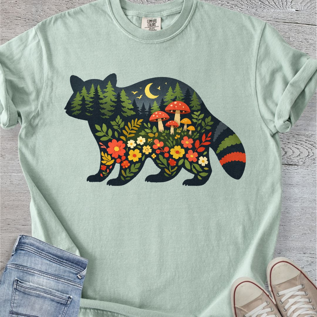 Folksy Raccoon Premium Tee