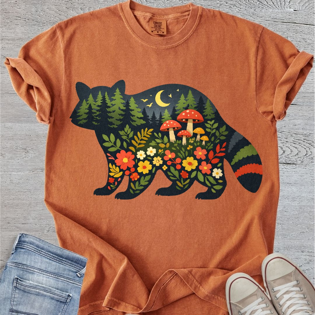 Folksy Raccoon Premium Tee