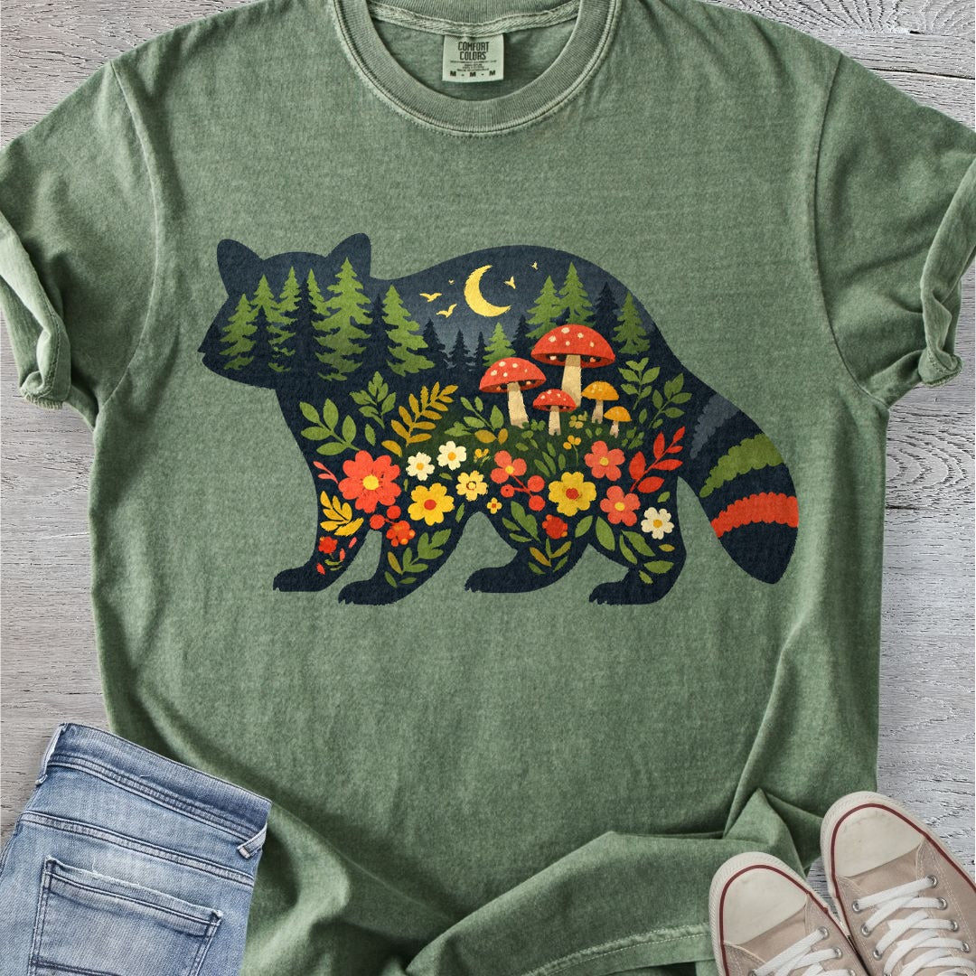 Folksy Raccoon Premium Tee