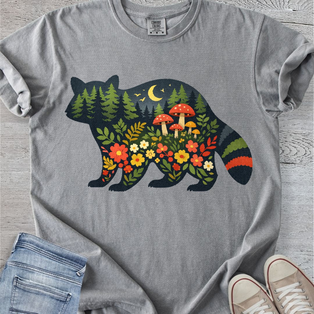Folksy Raccoon Premium Tee