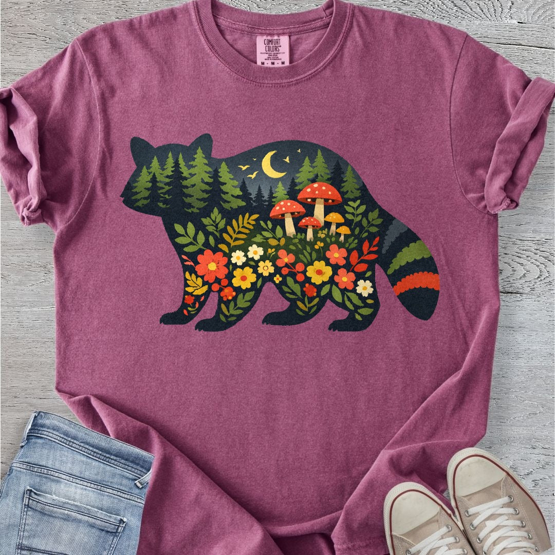 Folksy Raccoon Premium Tee