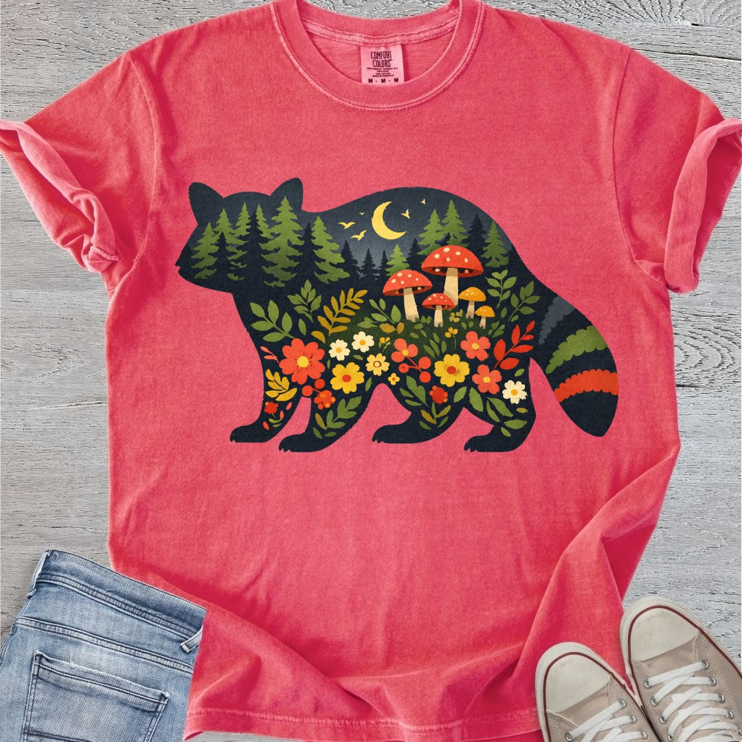 Folksy Raccoon Premium Tee