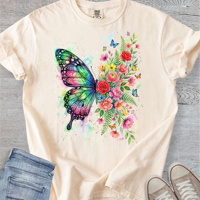 Wings & Wildflowers Premium Tee