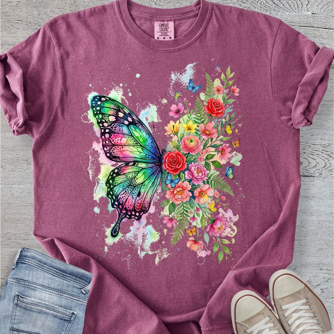 Wings & Wildflowers Premium Tee