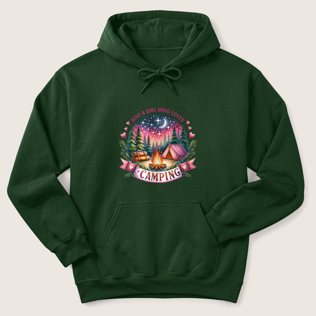 Girl Who Loves Camping Hoodie