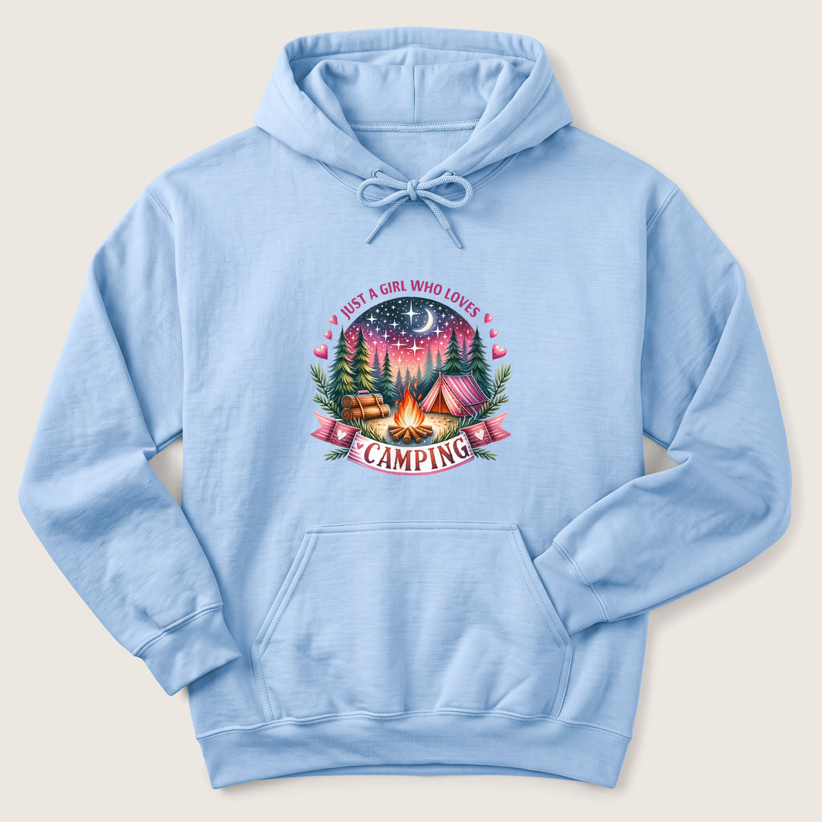 Girl Who Loves Camping Hoodie